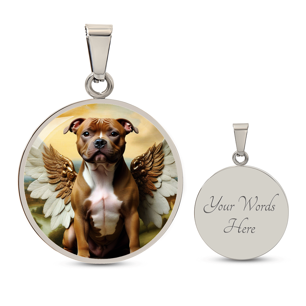 Staffordshire Bull Terrier Angel Red