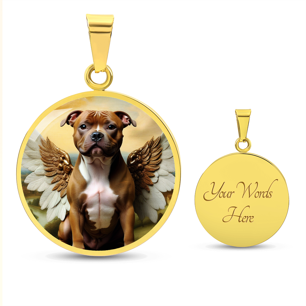 Staffordshire Bull Terrier Angel Red