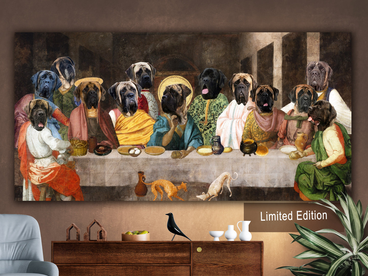 English Mastiff Last Supper Renaissance Leonardo Da Vinci