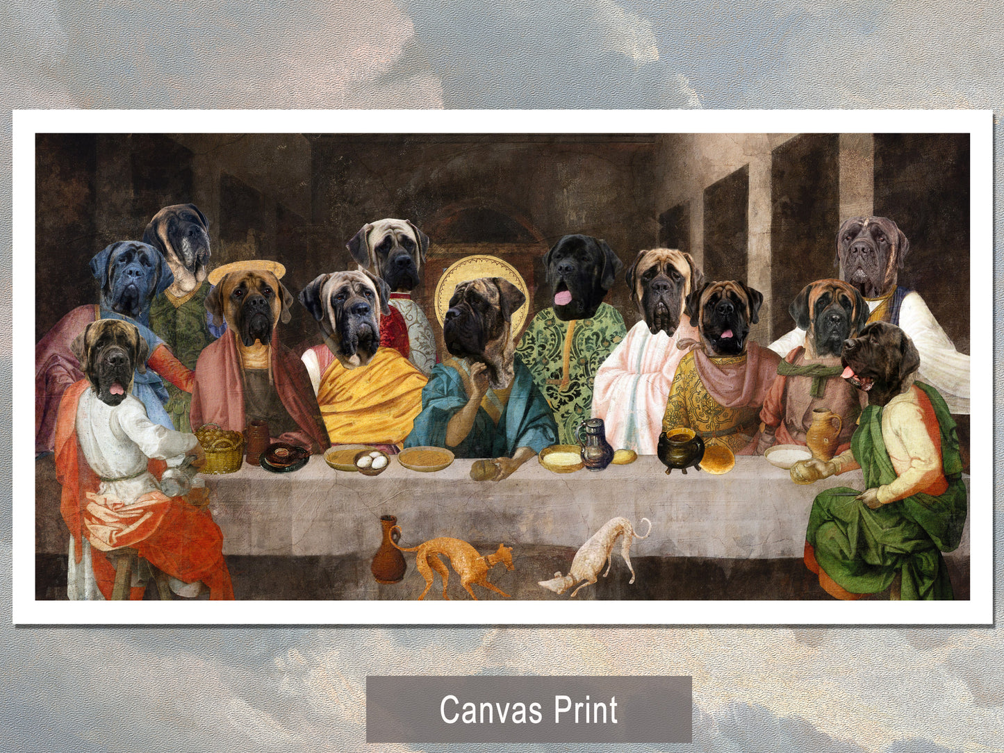 English Mastiff Last Supper Renaissance Leonardo Da Vinci