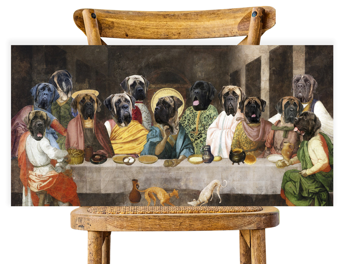 English Mastiff Last Supper Renaissance Leonardo Da Vinci