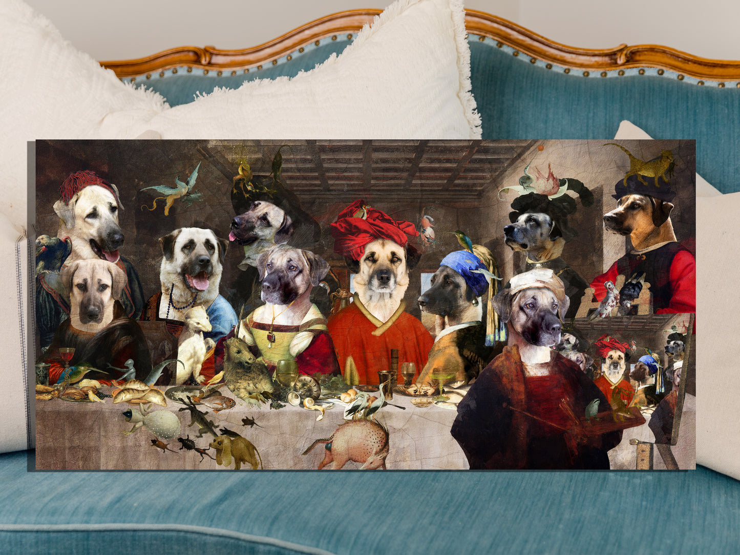 Anatolian Shepherd Dog Last Supper Renaissance Art