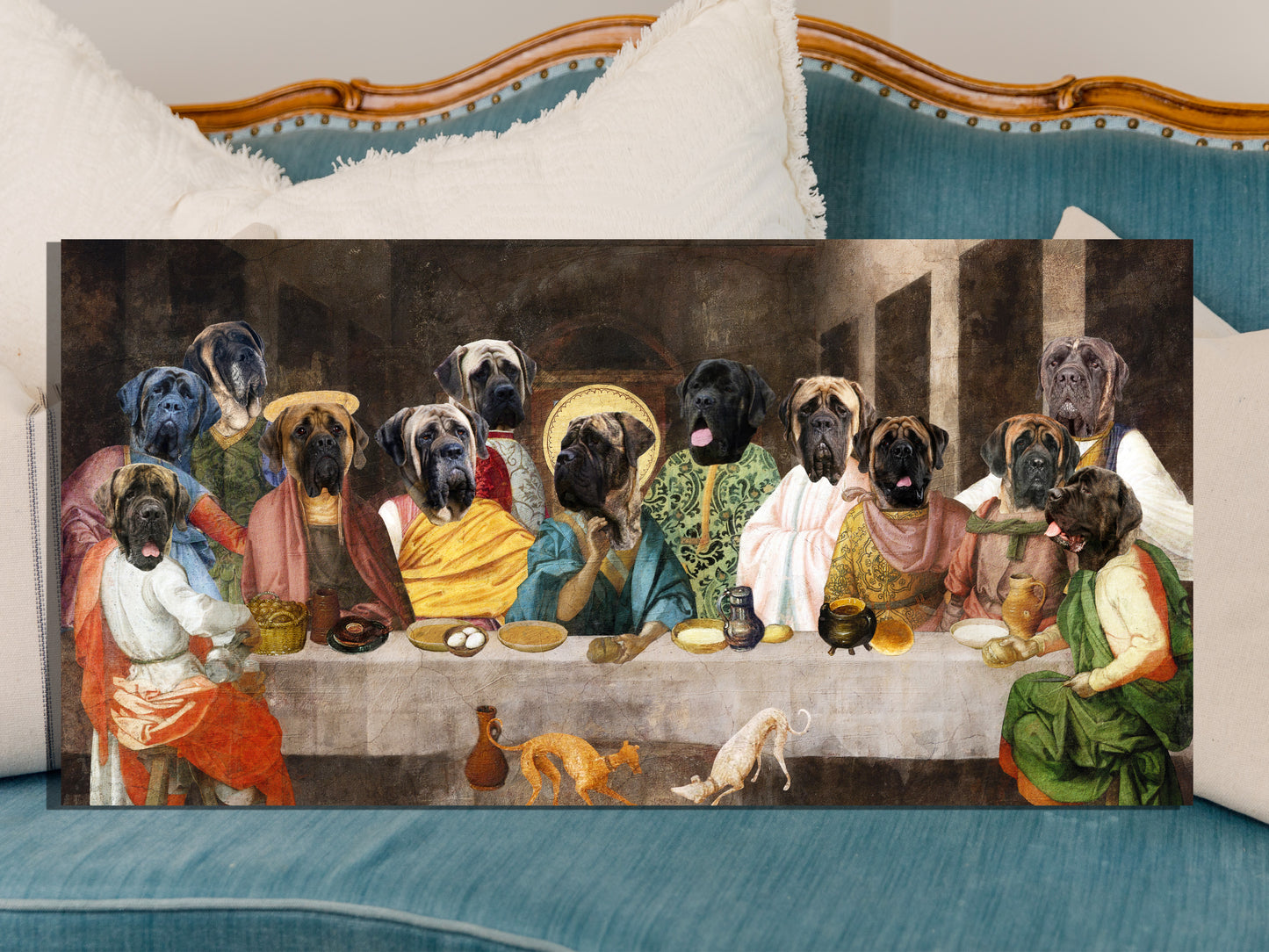 English Mastiff Last Supper Renaissance Leonardo Da Vinci
