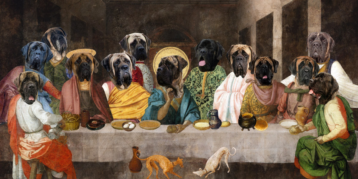 English Mastiff Last Supper Renaissance Leonardo Da Vinci