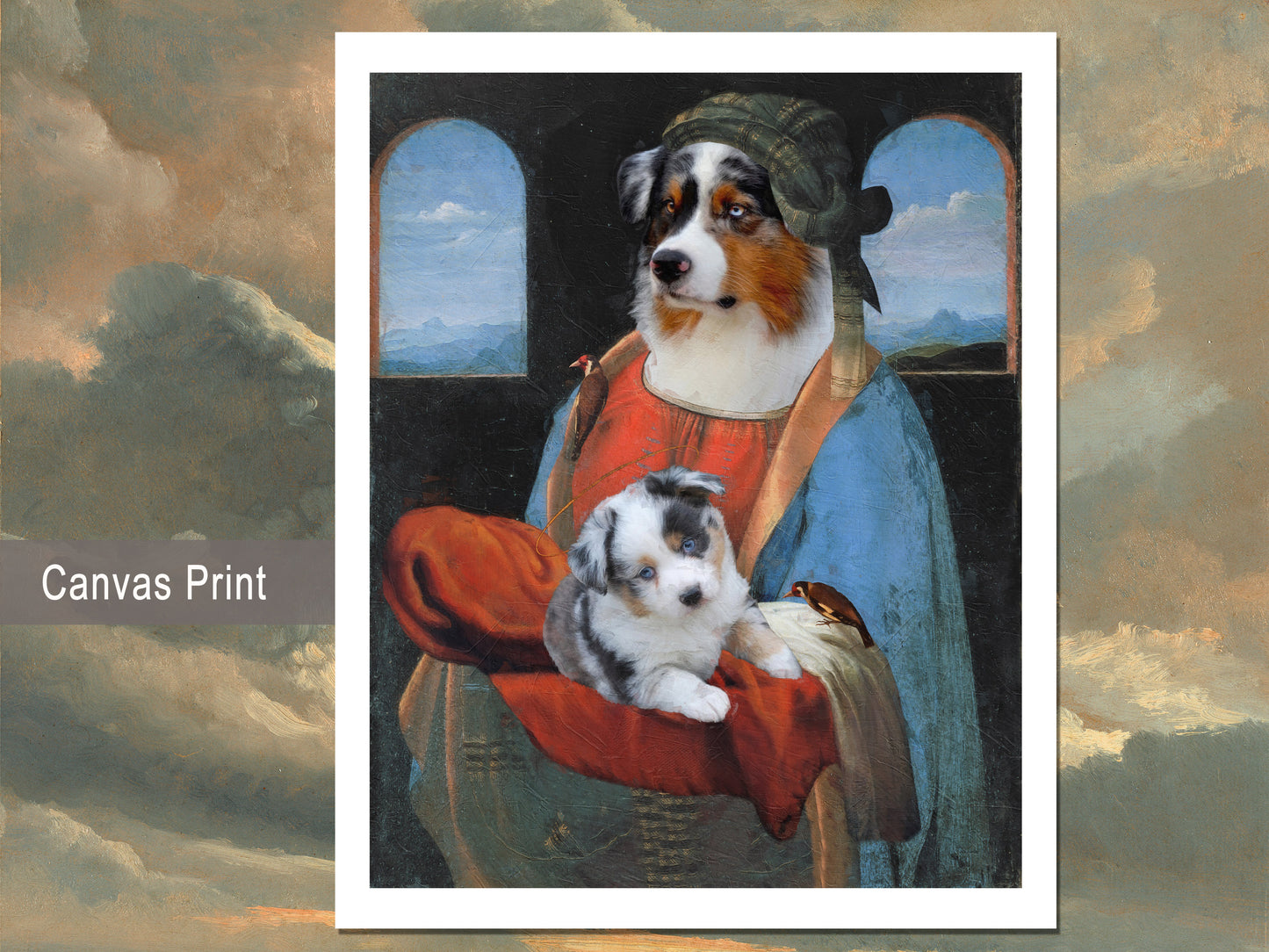 Madonna Litta Australian Shepherd and Puppy