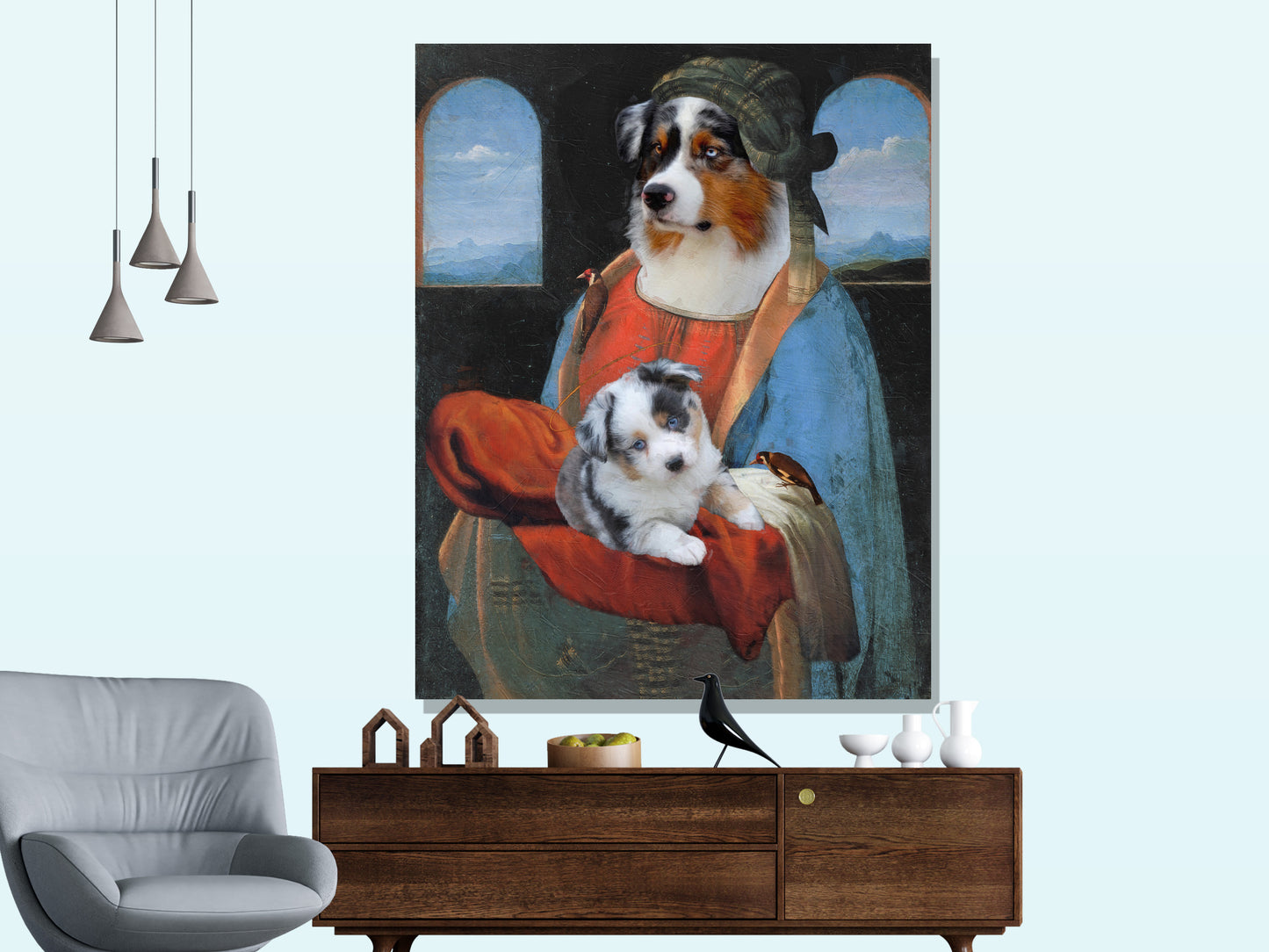 Madonna Litta Australian Shepherd and Puppy