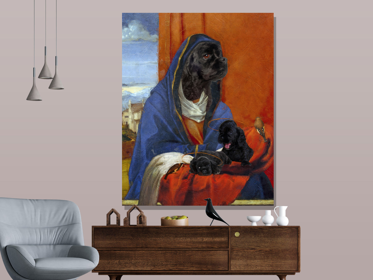 Madonna Black Cocker Spaniels and Puppies
