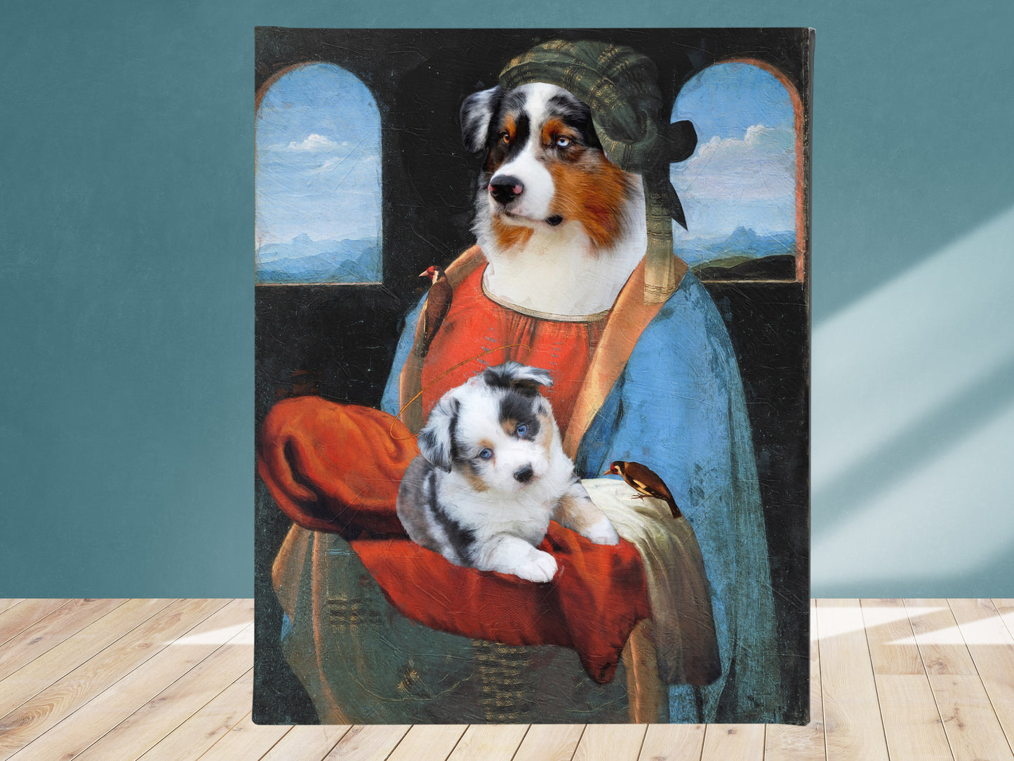 Madonna Litta Australian Shepherd and Puppy