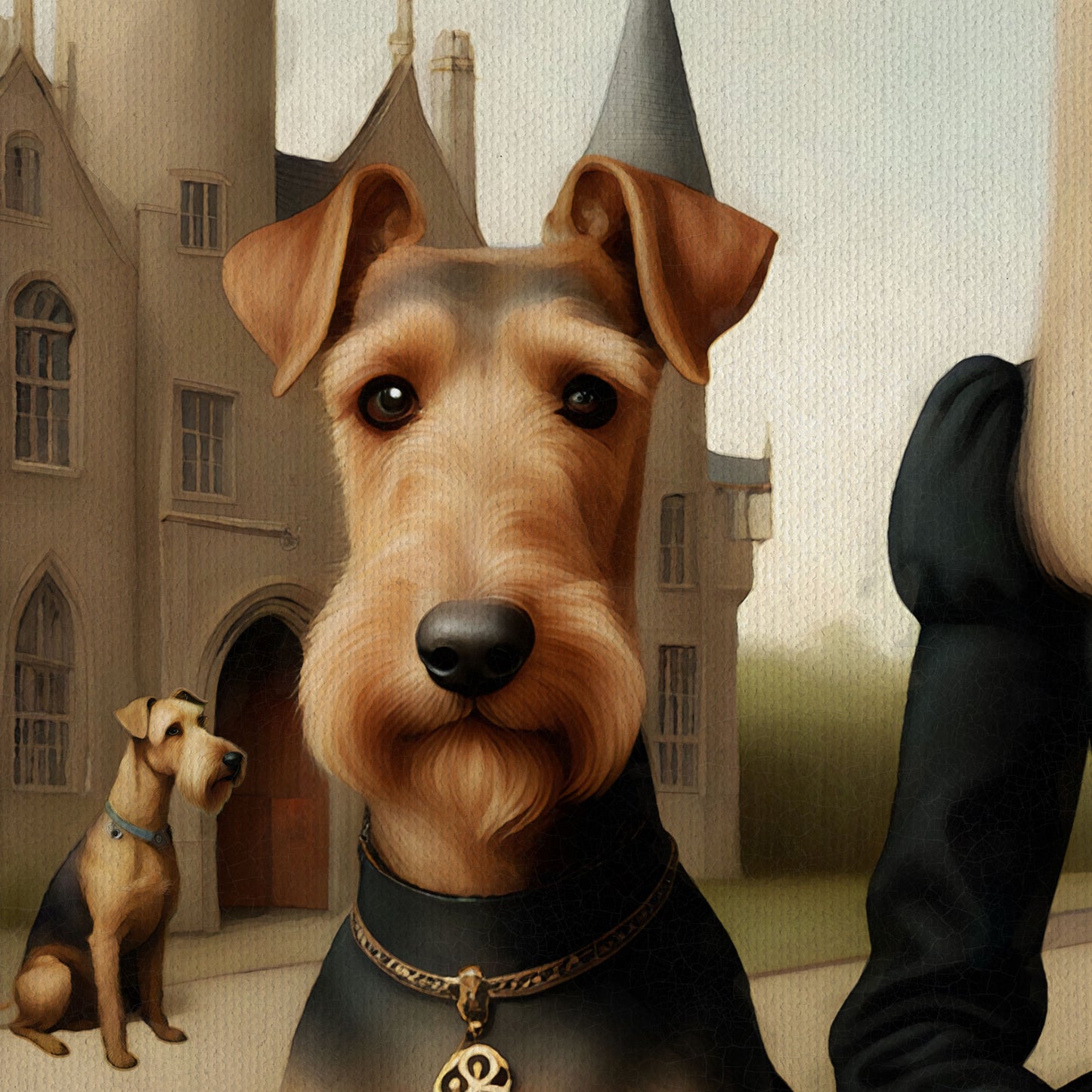 Airedale Terrier Art A girl with an obsession with Airedale Terriers Mark Ryden Art