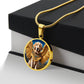 Golden Retriever Necklace Angel Personalized with Engrave Option