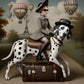 Coco Chanel's girl rides a Dalmatian Dog Art Mark Ryden Style Print