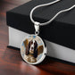 English Springer Spaniel Angel Necklace Personalized with Engrave Option