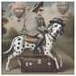 Coco Chanel's girl rides a Dalmatian Dog Art Mark Ryden Style Print