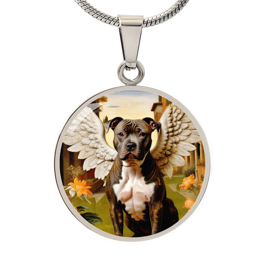 Staffordshire Bull Terrier Angel Brindle