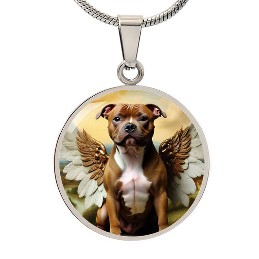 Staffordshire Bull Terrier Angel Red