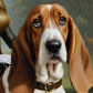 Louis Vuitton's Basset Hound Rider Print Basset Dog Art Mark Ryden Style