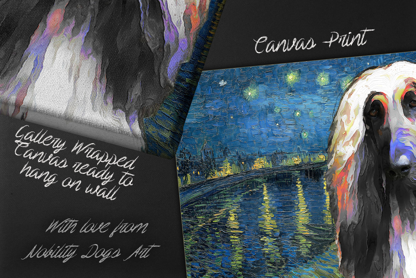 Afghan Hound Starry Night over the Rhone by Nobility Dogs