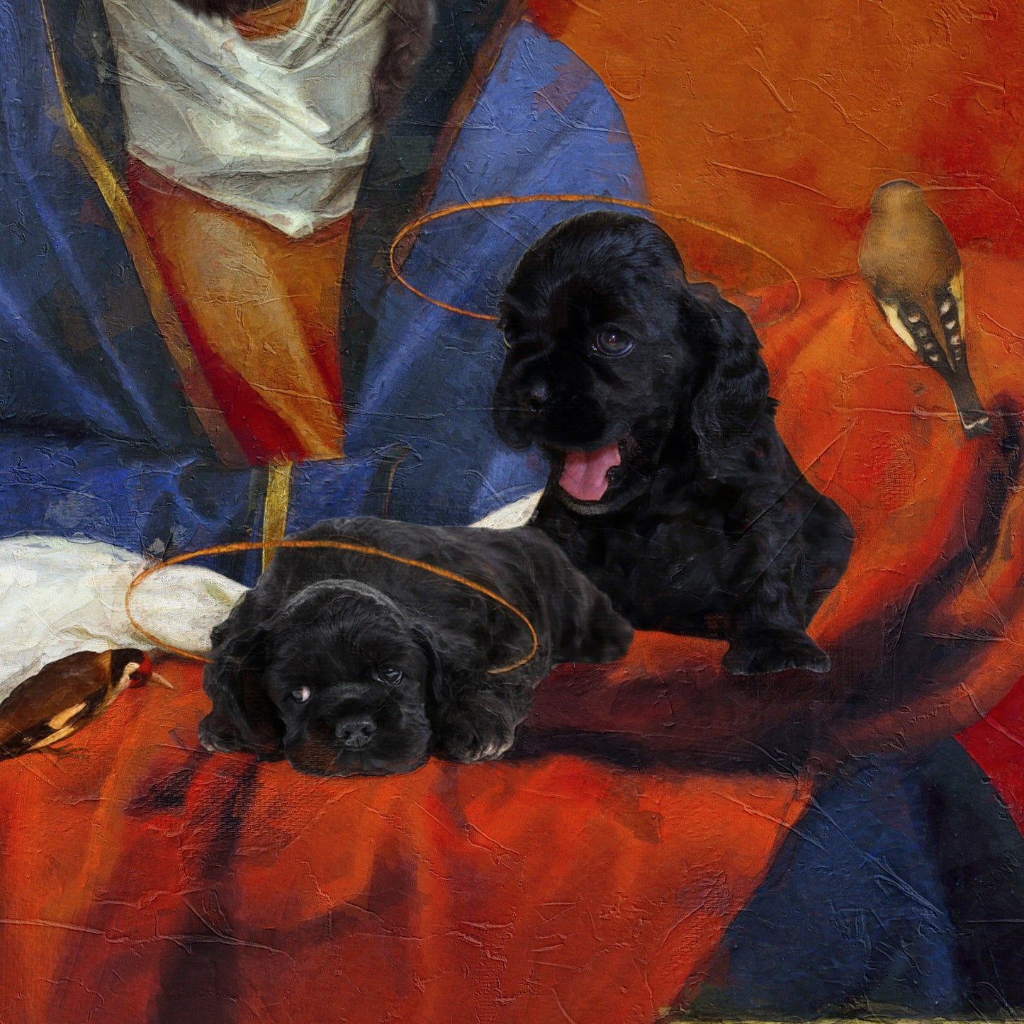 Madonna Black Cocker Spaniels and Puppies