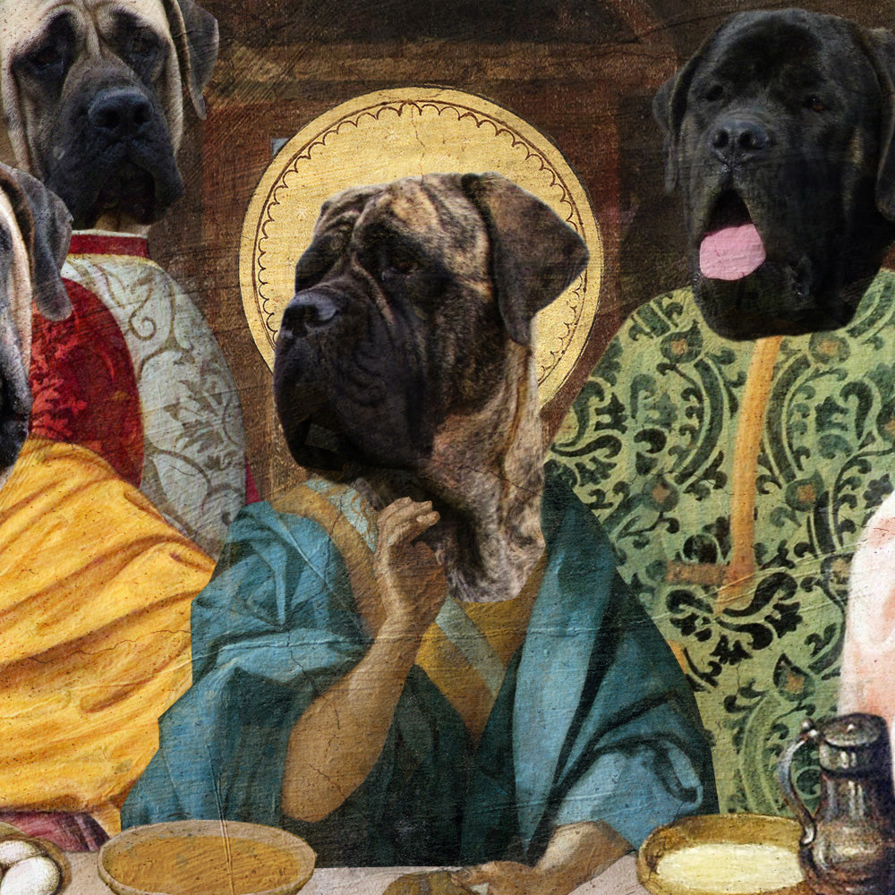 English Mastiff Last Supper Renaissance Leonardo Da Vinci